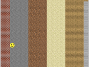 A sample of the materials rendered on test level
